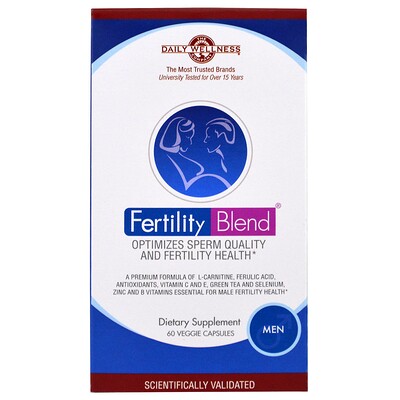 Daily Wellness Company Ferility Blend, для мужчин, 60 растительных капсул