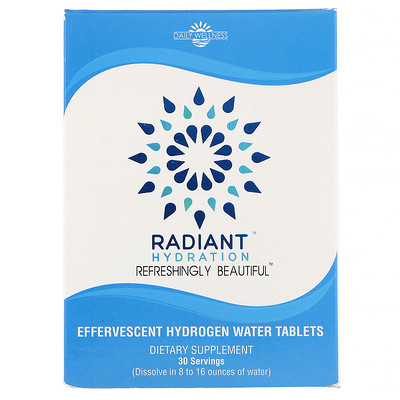 Daily Wellness Company Radiant, добавка для приготовления водородной воды, 30 шипучих таблеток