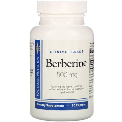 Dr. Whitaker Clinical Grade, Berberine, 500 mg, 90 Capsules