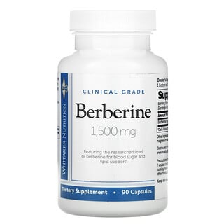Whitaker Nutrition, Clinical Grade, Berberine, 1,500 mg, 90 Capsules