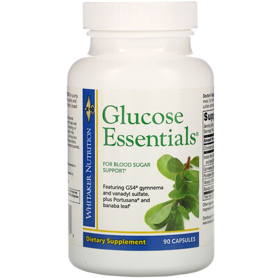 Dr. Whitaker Glucose Essentials, 90 Capsules