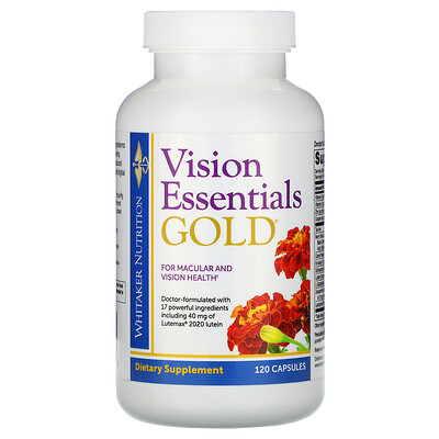 

Whitaker Nutrition, Vision Essentials Gold, 120 Capsules