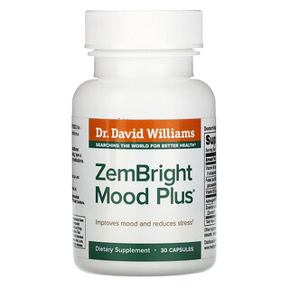 Williams Nutrition, ZemBright Mood Plus（ゼンブライトムードプラス）、30粒