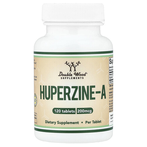 Double Wood Supplements, Huperzine-A, 200 mcg, 120 Tablets