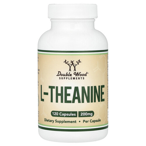 Double Wood Supplements L-テアニン 200mg 120カプセル