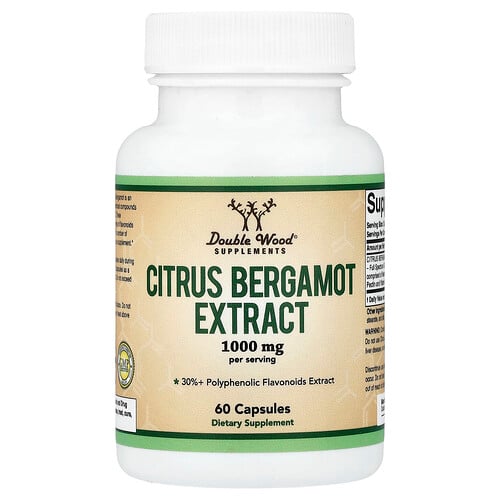 Double Wood Supplements, Citrus Bergamot Extract, 60 Capsules