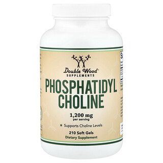 Double Wood Supplements, Phosphatidylcholine, 1,200 mg, 210 Soft Gels
