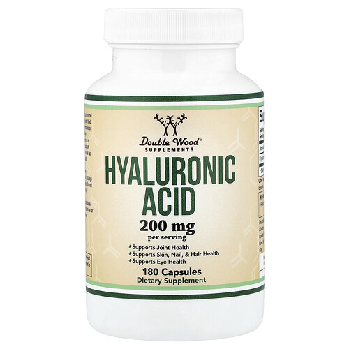 Double Wood Supplements ヒアルロン酸 180カプセル（1カプセルあたり100mg）