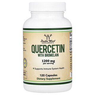 Double Wood Supplements, Quercetina con bromelina, 120 cápsulas