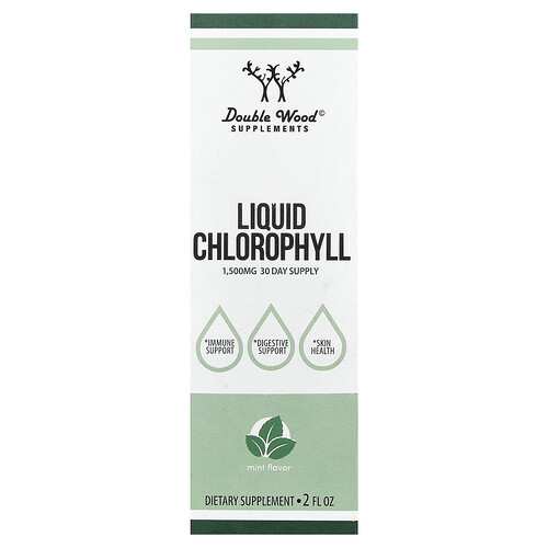 Double Wood Supplements, Liquid Chlorophyll, Mint, 2 fl oz