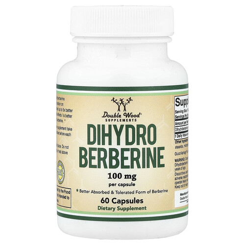 Double Wood Supplements, Dihydro Berberine, 100 mg, 60 Capsules