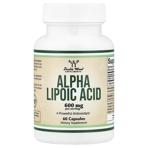 Double Wood Supplements, Alpha Lipoic Acid, 60 Capsules (300 mg per Capsule)