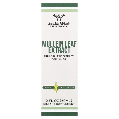 Double Wood Supplements, Mullein Leaf Extract, 2 fl oz (60 ml)