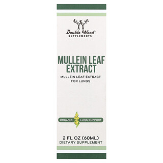 Double Wood Supplements, Mullein Leaf Extract, 2 fl oz (60 ml)