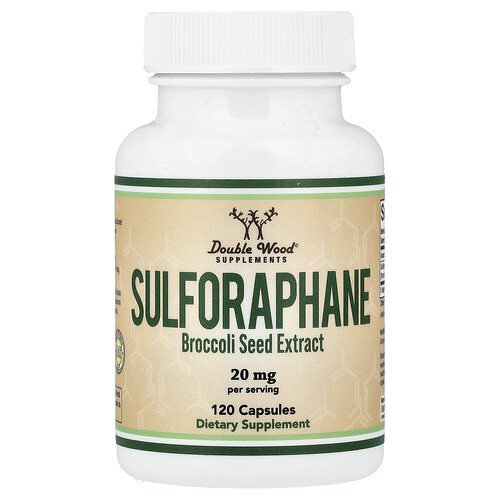 Double Wood Supplements スルフォラファン 120粒（1粒あたり10mg）