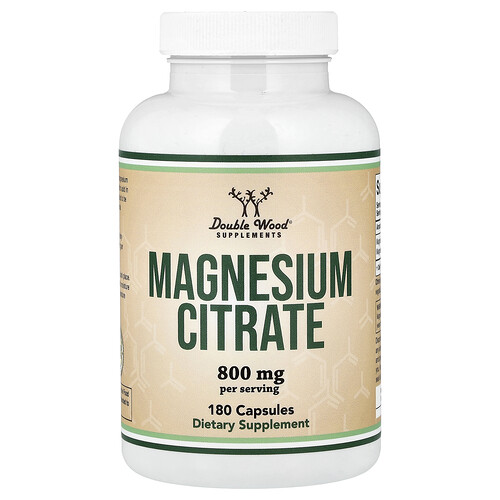 Double Wood Supplements マグネシウムシトレート 180カプセル（1カプセルあたり400mg）
