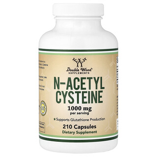 Double Wood Supplements, N-Acetyle Cysteine, 210 Capsules (500 mg per Capsule)