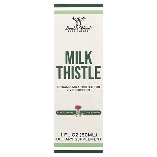 Double Wood Supplements, Milk Thistle, 1 fl oz (30 ml)