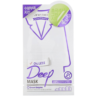 Dewytree Deep Mask, Oil Less , 1 Sheet, 27 g