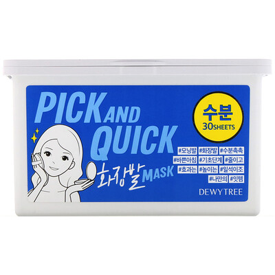 

Dewytree Pick and Quick Refreshing Aqua Mask, 30 Sheets, 13.40 oz (380 g)