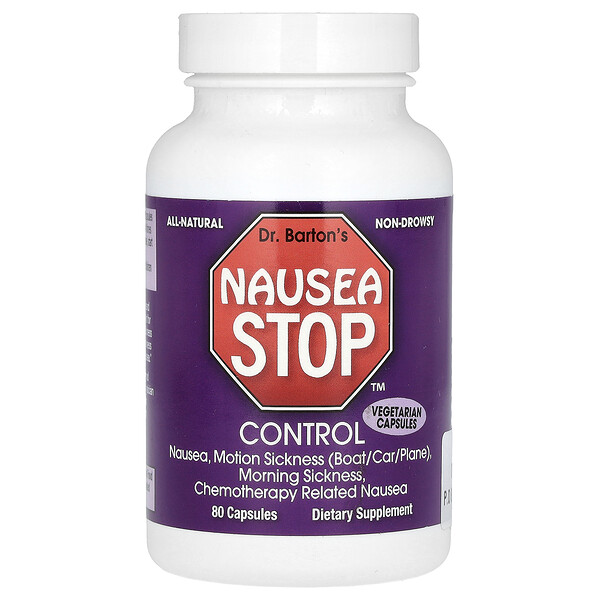 Dr. Barton's Nausea Stop Control, 80 Capsules