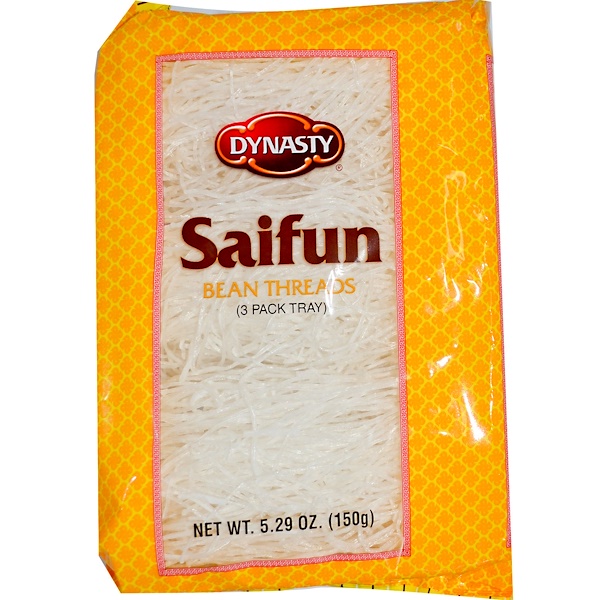 Dynasty, Saifun, Bean Threads, 3 Pack Tray, 5.29 oz (150 g) (Discontinued Item) 