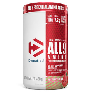 Dymatize Nutrition, All 9 Amino, сочный арбуз, 450 г (15,87 унции)