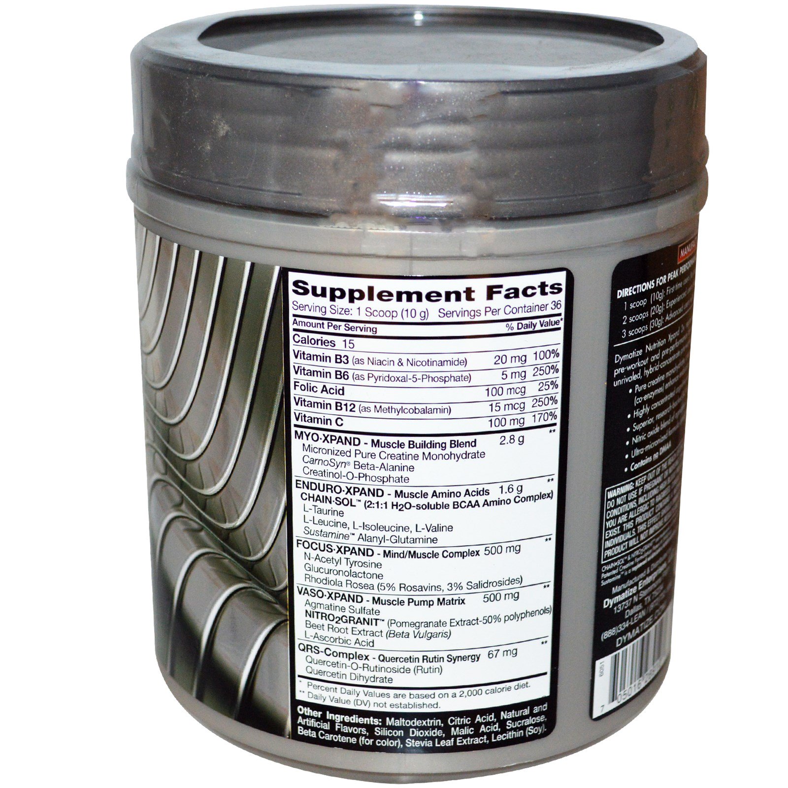 Dymatize Nutrition, Xpand 2X, PreWorkout Formula