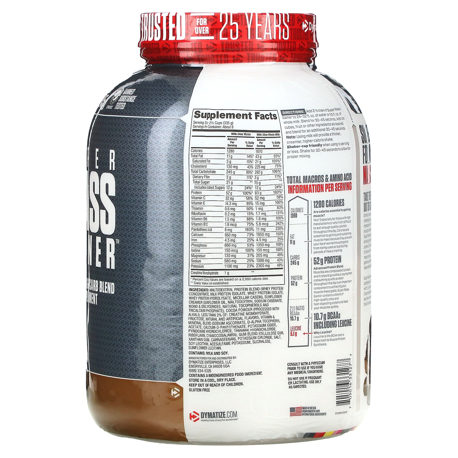 Dymatize Nutrition Super Mass Gainer, Protein Powder