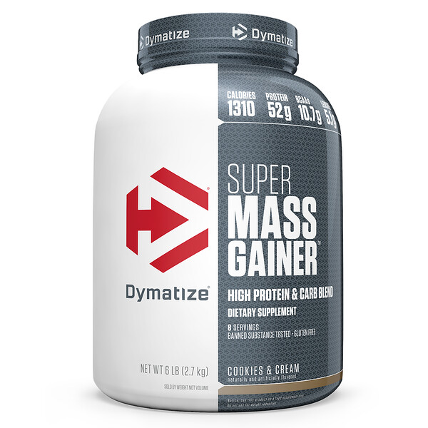 Dymatize Nutrition, Super Mass Gainer, Kekse & Sahne, 2,7 kg