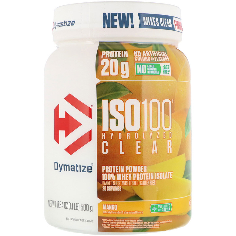Dymatize Nutrition, ISO100 Hydrolyzed Clear, 100 Whey Protein Isolate