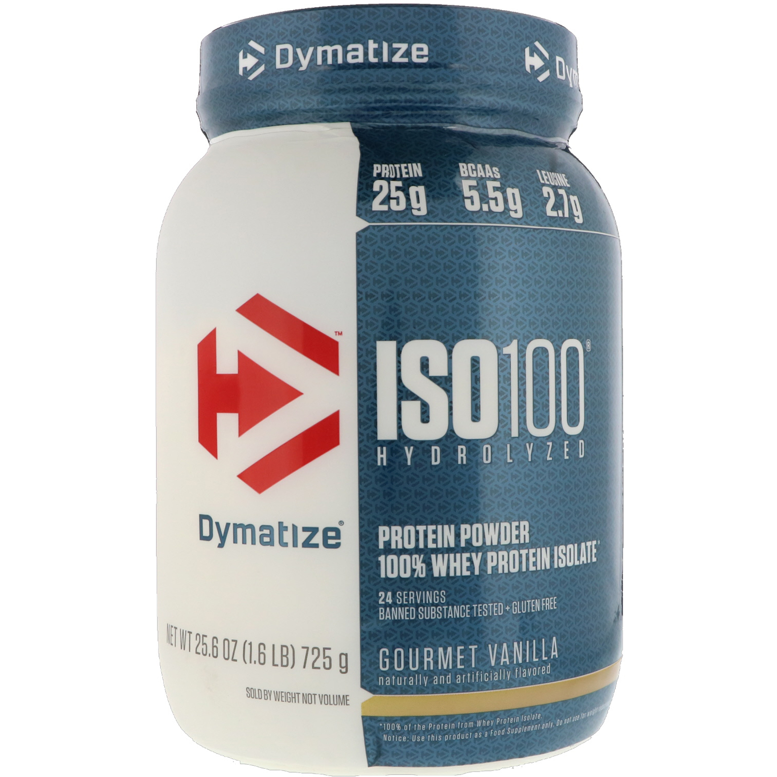 Dymatize Nutrition, ISO 100 Hydrolyzed, 100% Whey Protein Isolate