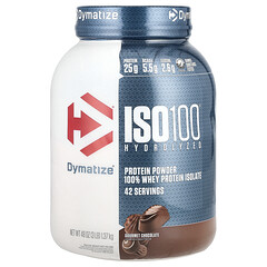 ISO100®, гідролізований 100 % ізолят сироваткового протеїну, вишуканий шоколад, 1,37 кг (3 фунти)
