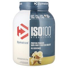 ISO100®, гідролізований, 100 % ізолят сироваткового протеїну, ваніль для гурманів, 1,37 кг