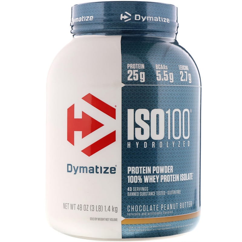 Dymatize Nutrition, ISO 100 Hydrolyzed, 100% Whey Protein Isolate ...