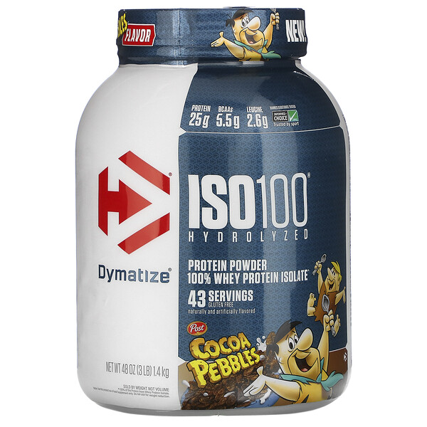 Dymatize Nutrition, ISO100 Hydrolyzed, 100 Whey Protein Isolate, Cocoa