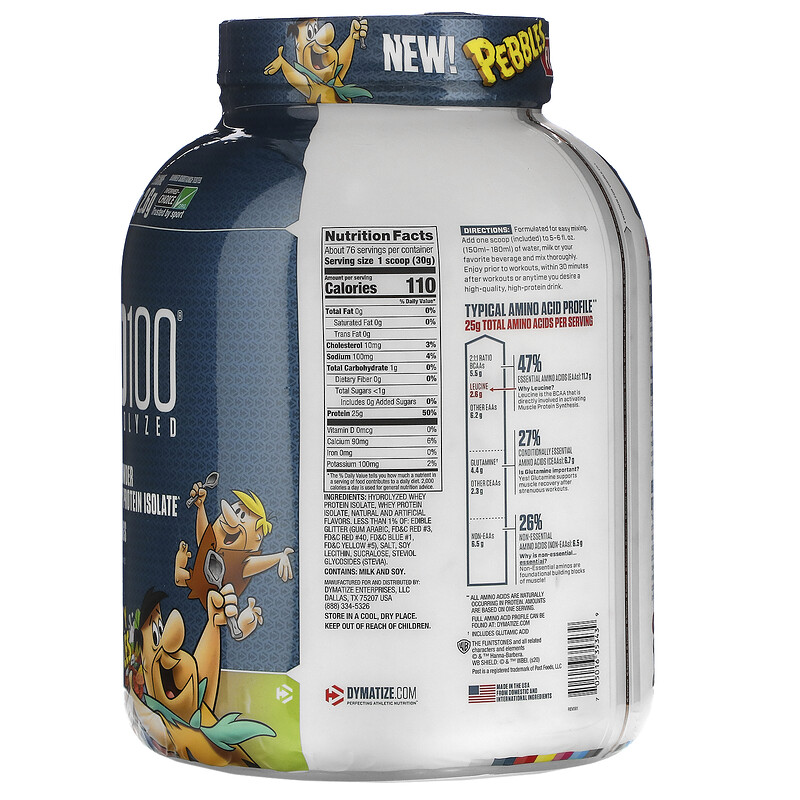 Dymatize Nutrition, ISO100 Hydrolyzed, 100 Whey Protein Isolate