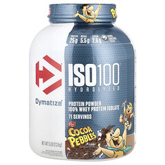 ISO100® Hydrolyzed, 100 %-вий ізолят сироваткового протеїну, шматочки какао, 2,3 кг (5 фунтів)
