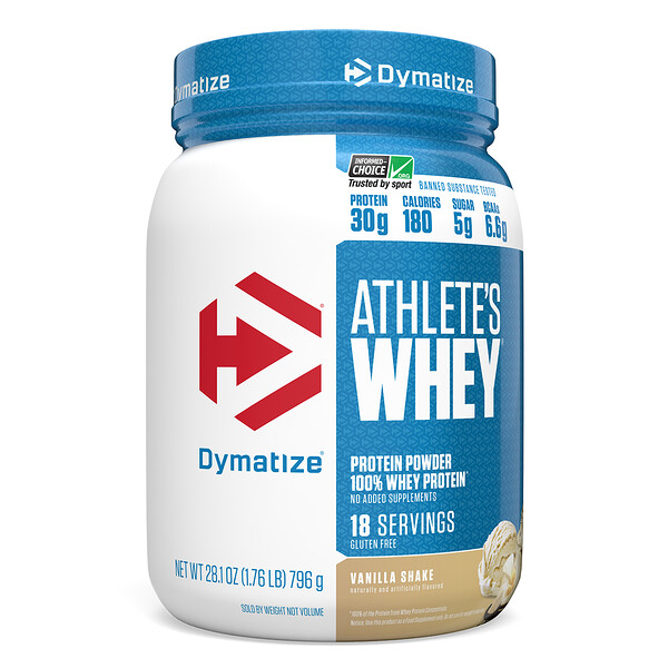 Dymatize Nutrition, Suero para atletas, batido de vainilla, 792 g (1,75 lb)