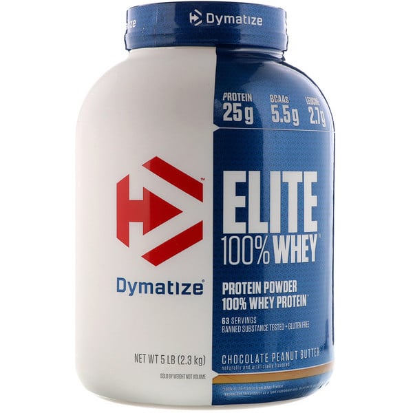 Dymatize Nutrition, Elite 100 % Molkenprotein, Schokolade Erdnussbutter, 5 lb (2,3 kg)