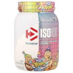 100 %-вий ізолят сироваткового протеїну ISO100®, гідролізований, торт Pebbles™ Birthday Cake, 610 г