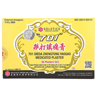701 DIEDA ZHENTONG YAOGAO, Medicated Plaster, 40 Plasters