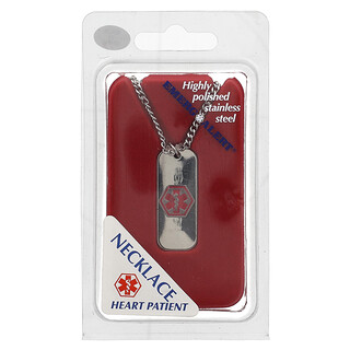 Emerge-Alert, Medical Necklace, Heart Patient, 1 Count