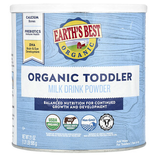 Earth's Best, Bio mléčný nápoj pro batolata v prášku, od 1 roku, 595 g