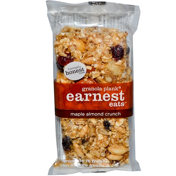 Earnest Eats, Granola Plank, Maple Almond Crunch, 3 oz (85 g) (Discontinued Item) 