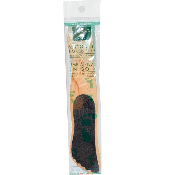 Earth Therapeutics‏, Basics, Wooden Foot File, 1 File