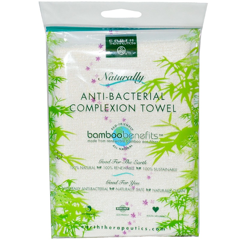 Earth Therapeutics, AntiBacterial Complexion Towel, 11.25 in x 12 in