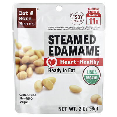 Eat More Beans, Edamame al vapor, 58 g (2 oz)