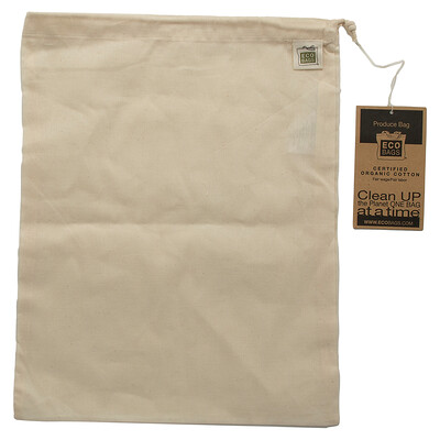 

ECOBAGS, Organic Cotton Produce Bag, Large, 1 Bag