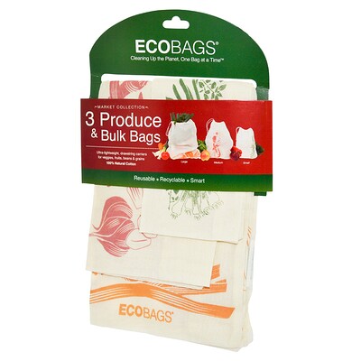 ECOBAGS Продуктовые и объемистые сумки, 3 сумки